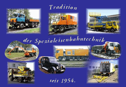 Firma SaZ s.r.o. spezialisiert sich auf Design, Herstellung und Reparaturen von den spezialen Eisenbahnbaumaschinen, LKW und zweiwegen Fahrzeugen mit Aufbauten und Einrichtungen zur Instandhaltung der Eisenbahnstrecken und Fahrdrahtleitungen. Aufbauten beinhalten isolierte Scheren- und teleskopische Hubarbeitsbühnen, Schweißwerkstätten, Container. Zur Eisenbahneinrichtungen gehören Kräne, Auffahrrampen, Eisenbahnwagen, Transporter, Fahrgestelle, Gleislegemaschinen. Die Firma realisiert Wartungen und Prüfungen, Schweißen und Schlosserhandwerk, Dreharbeiten, Fräserarbeiten und Schleifarbeiten. Tradition der Spezialeisenbahntechnik seit 1954.